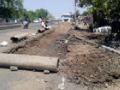 रस्ता चौपदरीकरण, केबलिंग एकाचवेळी - Marathi News | Road four-way, cabling simultaneously | Latest amravati News at Lokmat.com