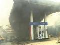 नागपूरमध्ये टँकरच्या स्फोटात पेट्रोलपंप जळून खाक - Marathi News | In the tanker blast, a gasoline pump burned in Nagpur | Latest maharashtra News at Lokmat.com