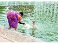 श्वान स्नान - Marathi News | Dog shower | Latest nashik News at Lokmat.com