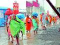 पावसामुळे साधूग्राममध्ये सर्वत्र चिखल - Marathi News | Due to rain, mud everywhere in Sadhugram | Latest nashik News at Lokmat.com