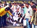 राष्ट्रवादी युवक कॉँग्रेसकडून ’त्या’ आदेशाची होळी - Marathi News | Holi of 'those' orders from Nationalist Youth Congress | Latest nashik News at Lokmat.com