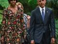 अमेरिकेच्या फर्स्ट लेडी मिशेल ओबामांनी परिधान केला 'काश्मिरी गाऊन' - Marathi News | First Lady Michelle Obama wearing 'Kashmiri Gown' | Latest international News at Lokmat.com