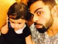 विराट कोहली आणि धोनीच्या मुलीचा फोटो सोशल मिडियावर हिट - Marathi News | Virat Kohli and Dhoni's daughter's photo hit on social media | Latest other-sports News at Lokmat.com