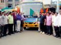 शिवसेनेच्या वतीने मोफत रुग्ण बस सेवा सुरू - Marathi News | Free patient bus service on behalf of Shivsena | Latest chandrapur News at Lokmat.com