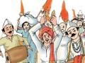 विठ्ठल मंदिरात महाद्वार काला - Marathi News | Vitthal Mandir Mahadwar Kalan | Latest maharashtra News at Lokmat.com