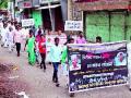‘अंनिस’तर्फे संतप्त कार्यकर्त्यांचा मोर्चा - Marathi News | Anis' protest by angry activists | Latest nashik News at Lokmat.com