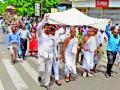 जैन पर्युषण पर्वाचा मिरवणुकीने समारोप - Marathi News | Jain celebrated with festivities by festivities | Latest nashik News at Lokmat.com