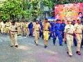 शहरातून पोलिसांचे संचलन - Marathi News | Police circulation from the city | Latest nashik News at Lokmat.com