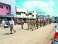 गणेशोत्सव, बकरी ईदच्या पार्श्वभूमीवर पोलिसांचे संचलन - Marathi News | Movement of police on the backdrop of Ganesh festival, Bakri Id | Latest nashik News at Lokmat.com
