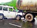 इगतपुरी पोलिसांच्या वाहनाला अपघात - Marathi News | Accident of Igatpuri police vehicle | Latest nashik News at Lokmat.com