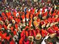 मिरवणुकीत ढोल-ताशांना पसंती - Marathi News | Procession of drum-cards in procession | Latest navi-mumbai News at Lokmat.com