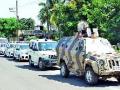 पोलीस दलाचे संचलन - Marathi News | Circulation of the police force | Latest nashik News at Lokmat.com