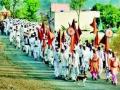 जायखेडा ते श्रीक्षेत्र त्र्यंबकेश्वर दिंडी रवाना - Marathi News | From Jayakheda to Shrikhetra Trimbakeshwar Dandi leaves | Latest nashik News at Lokmat.com