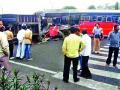 आडगावजवळ एसटी-कंटेनरचा अपघात - Marathi News | ST-Container Accident in Adgaon | Latest nashik News at Lokmat.com