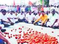 दिंडोरीत शेतकऱ्यांचा रास्ता रोको - Marathi News | Stop the path of farmers in Dindori | Latest nashik News at Lokmat.com