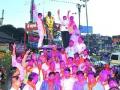 भाजपचा शिवाजी चौकात विजयोत्सव - Marathi News | BJP's victory in Shivaji Chowk | Latest kolhapur News at Lokmat.com