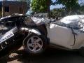 उभ्या ट्रकला कारची धडक; एक ठार, तीन जखमी - Marathi News | A vertical trunk car; One killed, three injured | Latest satara News at Lokmat.com