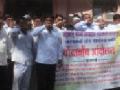 सोलापूरात जनहित शेतकरी संघटनेचे बोंबाबोंब आंदोलन - Marathi News | The Bombay Babondhan movement of the Janhitkatak Sanghatana of Solapur | Latest solapur News at Lokmat.com