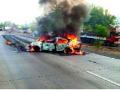 नवीन २५ दुचाकी जळून खाक - Marathi News | New 25 bikes burned | Latest satara News at Lokmat.com