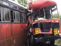 बसेस एकमेकांवर धडकून 37 प्रवासी जखमी - Marathi News | 37 passengers injured in buses colliding with each other | Latest nandurbar News at Lokmat.com
