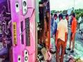 पुणे-सोलापूर मार्गावर ट्रॅव्हल्स उलटली - Marathi News | Travels have broken down on the Pune-Solapur route | Latest pune News at Lokmat.com