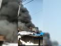 कळव्यात गोदामाला भीषण आग; सुदैवाने कुठलीही जीवितहानी नाही - Marathi News | Fierce fire at the warehouse in Kalava; Fortunately there were no casualties | Latest thane News at Lokmat.com