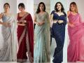 Party Wear saree : पाहा ७ सुंदर ग्लॅमरस साड्या, प्रत्येक पार्टीची शान तुम्हीच-साऱ्या नजरा तुमच्यावर.. - Marathi News | Party Wear saree: See 7 beautiful glamorous sarees, must try budget friendly patterns | Latest sakhi Photos at Lokmat.com