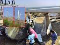 Video: अबब ! महाकाय पवनचक्की पत्त्याच्या घरासारखी अर्ध्यातून तुटून कोसळली - Marathi News | Video: OMG! Giant windmill breaks in half, Gevrai incident | Latest beed News at Lokmat.com