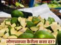 लोणच्यासाठी गावरान कैऱ्यांची आवक सुरु; वाचा प्रतिकिलो कैरीला काय मिळतोय दर? - Marathi News | Arrival of Gavran mangoes for pickles has started; Read: What is the price per kilo of mangoes? | Latest agriculture News at Lokmat.com