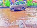 रिमझिम पावसातही शहरात साचली डबकी - Marathi News | there is plenty of pothole in the city | Latest pune News at Lokmat.com