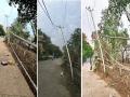 पावसाने छत्रपती संभाजीनगर जिल्ह्यात ६३५ विद्युत खांब कोसळले - Marathi News | Rains cause 635 electric poles to collapse in Chhatrapati Sambhajinagar district; Power supply restored after overnight efforts | Latest chhatrapati-sambhajinagar News at Lokmat.com