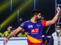 Pro Kabaddi League 2022 : प्रदीप नरवालची ऐतिहासिक कामगिरी, PKLच्या इतिहासात याआधी नोंदवला नाही गेला असा विक्रम - Marathi News | Pro Kabaddi League 2022 : Pardeep Narwal becomes the first player to reach 1200 points in Pro Kabaddi history | Latest other-sports News at Lokmat.com