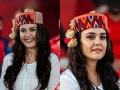 IPL 2026 : प्रिती झिंटाच्या डोक्यावर खास रंगबिरंगी हिमाचली टोपी, धर्मशालातला प्रितीचा सुंदर पहाडी लूक व्हायरल - Marathi News | IPL 2026: Preity Zinta wears a special colorful Himachali cap , her look goes viral | Latest sakhi News at Lokmat.com