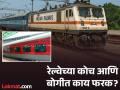 रेल्वेच्या कोच आणि बोगीमध्ये असतो मोठा फरक, बरेच लोक दोन्ही गोष्टी एकच समजतात; पाहा फरक - Marathi News | There is difference between a railway coach and a bogie, know the difference | Latest jarahatke News at Lokmat.com