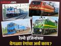 रेल्वेच्या इंजिनचे रंग वेगवेगळे का असतात? पाहा प्रत्येक रंगाचा काय असतो उद्देश आणि अर्थ - Marathi News | Why do train engines have different colors? See what the purpose and meaning of each color is | Latest jarahatke News at Lokmat.com