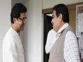 Nitin Gadkari Meets Raj Thackeray : नितीन गडकरी यांनी घेतली राज ठाकरेंची भेट; २० मिनिटे झाली चर्चा - Marathi News | Nitin Gadkari Meets Raj Thackeray on residence ShivTirtha The discussion lasted for 20 minutes after gudhi padwa melava mahavikas aghadi bjp mns | Latest mumbai News at Lokmat.com