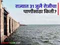 Maharashtra Dam Storage : राज्यात 'या' जिल्ह्यातील धरणे तुडुंब, वाचा आज किती पाणी आलं?  - Marathi News | Latest News on July 31 how much water storage in maharashtra dams check here details | Latest agriculture News at Lokmat.com