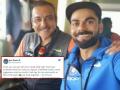 Ravi Shastri : माझ्यासाठी दुःखाचा दिवस, हा संघ आपण मिळून तयार केला होता; रवी शास्त्री यांची भावनिक पोस्ट - Marathi News | Sad day for me personally as this is the team we built together, Ravi Shastri on Virat Kohli Stepping Down as India Test Captain | Latest cricket News at Lokmat.com