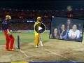 IPL 2023, CSK vs RCB Live : MS Dhoni मैदानावर येताच अनुष्का शर्मा 'काहीतरी' म्हणाली! तुफान व्हायरल होतोय Video  - Marathi News | IPL 2023, CSK vs RCB Live Marathi : Watch Video : "THEY LOVE HIM"; Anushka Sharma when crowd went wild for Thala MS Dhoni's entry, Highest peak viewership on Jio Cinema 2.4cr - RCB Vs CSK | Latest cricket News at Lokmat.com