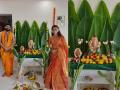 केळीच्या पानांची सजावट अन् सुंदर मूर्ती, लग्नानंतर रेश्मा शिंदेने घरी आणले गणपती बाप्पा, शेअर केले खास फोटो - Marathi News | ganeshotsav 2025 reshma shinde celebrated first ganpati festival after marriage | Latest filmy Photos at Lokmat.com