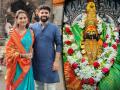 साऊथ पतीला तुळजाभवानीच्या दर्शनाला घेऊन गेली रेश्मा शिंदे, शेअर केले फोटो - Marathi News | tv actress reshma shinde took blessings of tulajabhawani with husband | Latest filmy News at Lokmat.com