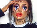 हिला स्वत:चा चेहरा सुंदर बनवण्याऐवजी भयानक बनवायला आवडतो, यामागे आहे 'हे' विचित्र कारण - Marathi News | England makeup artist makes scary paintings on face | Latest jarahatke Photos at Lokmat.com