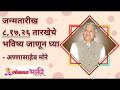 जन्मतारीख ८, १७, २६ तारखेचे भविष्य जाणून घ्या - Marathi News | Know the future of the date of birth 8, 17, 26 | Latest bhakti Videos at Lokmat.com