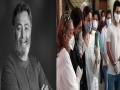 Rishi kapoor funeral: ऋषी कपूर पंचत्त्वात विलीन, जड अंतकरणाने दिला शेवटचा निरोप - Marathi News | Rishi Kapoor cremated in Mumbai: Ranbir Kapoor, family say silent goodbye PSC | Latest filmy News at Lokmat.com