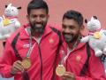 Asian Games 2018: भारताचा 'सोनेरी' षटकार; टेनिस पुरुष दुहेरीत सुवर्णस्वप्न साकार - Marathi News | Rohan Bopanna/Divij Sharan win gold medal after defeating Kazakhstan pair in the finals 6-3 6-4 | Latest other-sports News at Lokmat.com