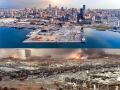Beirut Blast: लेबनान भीषण स्फोटात शहर उद्धवस्त; पाहा आधीचे आणि आताचे फोटो... - Marathi News | Beirut Blast: lebanon blast before and after images pray for lebanon | Latest international Photos at Lokmat.com
