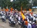 संगमनेरात मोटारसायकल रॅली, महिलांचा लक्षणीय सहभाग - Marathi News | Motorcycle rally in Sangamner, and significant participation of women | Latest ahilyanagar News at Lokmat.com