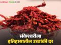 संकेश्वरी मिरचीला उच्चांकी दर अन् शेतकऱ्याने चक्क वाटले पेढे; वाचा प्रतिकिलो काय मिळाला दर? - Marathi News | Sankeshwari chillies fetch high prices and farmers are happy to share their crops; Read what price was received per kg? | Latest agriculture News at Lokmat.com