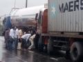 सायन-पनवेल महामार्गावर सानपाड्याजवळ मोठी गॅस दुर्घटना टळली - Marathi News | Traffic jam on Mumbai’s Sion-Panvel highway | Latest mumbai News at Lokmat.com
