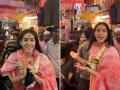 सध्या सारा अली खान काय करते, पाहा या फोटोत आहे तुमचे उत्तर - Marathi News | Sara Ali Khan Did Ganga Aarti And Shopping At Varanasi See this Video-SRJ | Latest filmy News at Lokmat.com
